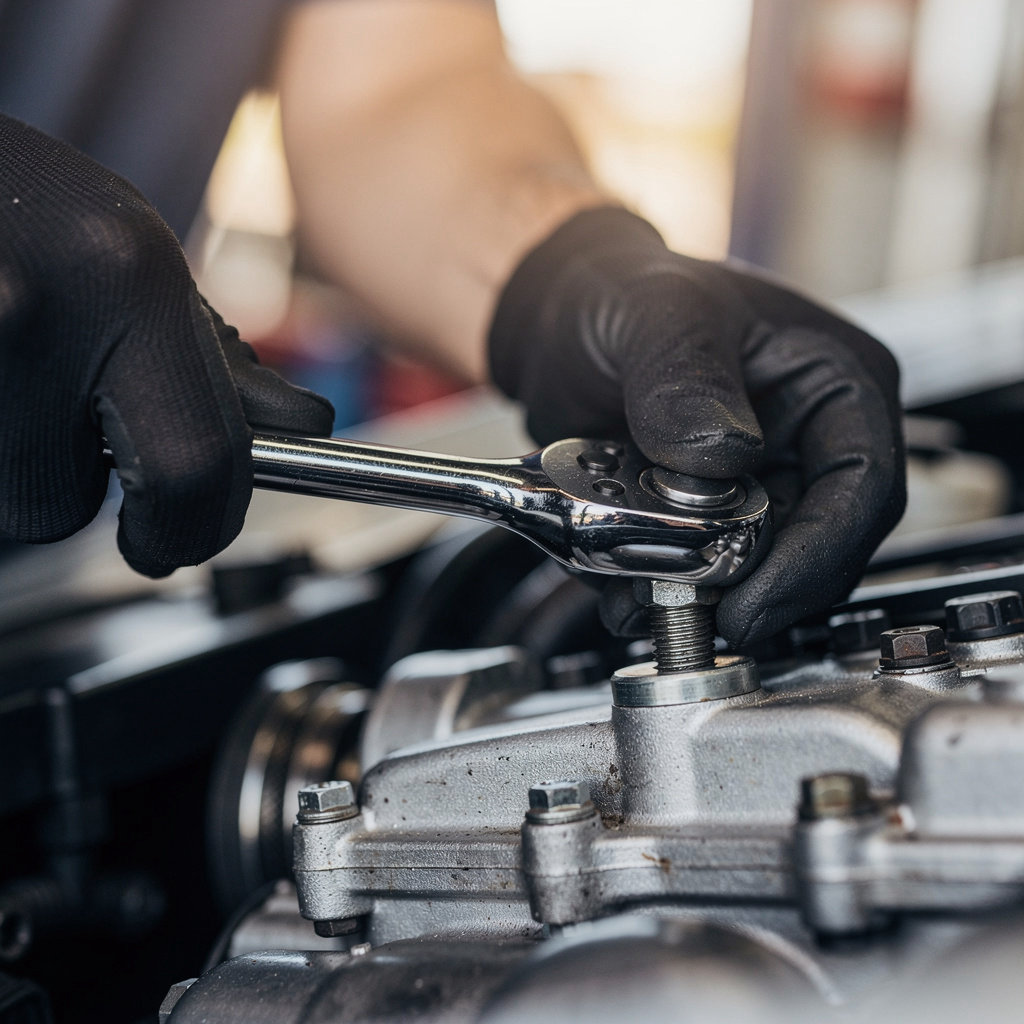 Joe's Auto Repair San Diego professional technician performing expert auto diagnostics and repair in our San Diego shop